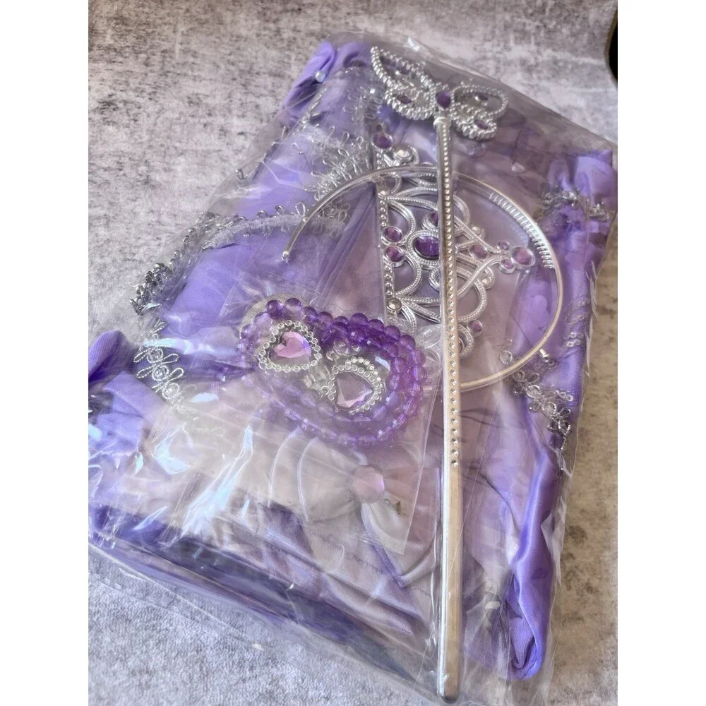 Girls Princess Costume Floor Length Christmas Party Dress up